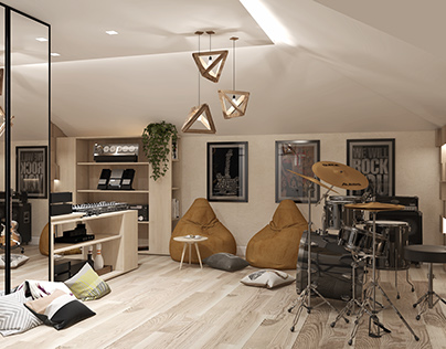 home mansard music studio