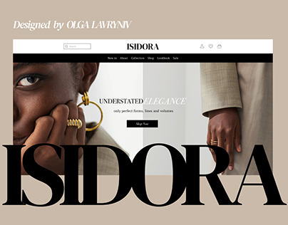 website/online jewelry store "Isidora"