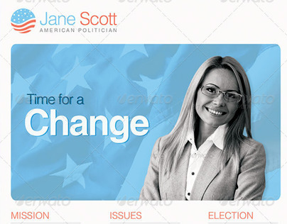 Time for A Change Political Flyer Template