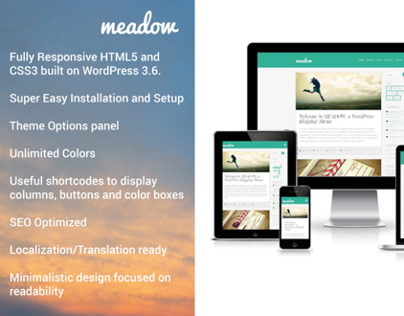 Meadow – Stylish Responsive WordPress Theme
