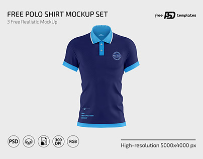 Men's Polo T-Shirt Mockup