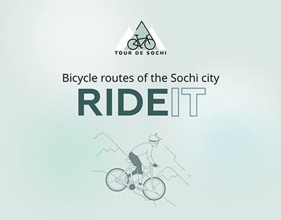 Website concept Bicycle travel routes of Sochi UI/UX