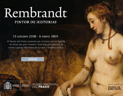 Rembrandt exhibit microsite