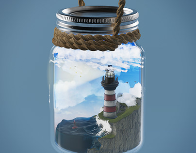 Lighthouse In A Bottle