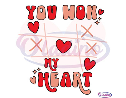 You won my heart Svg Digital File