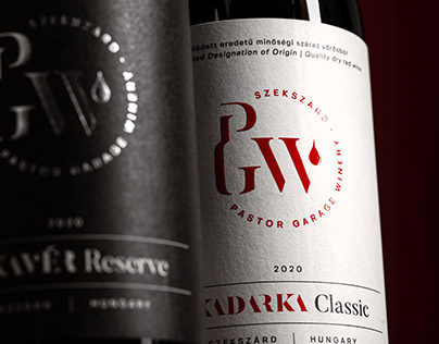 PGW / Pastor Garage Winery Packaging | Visual identity