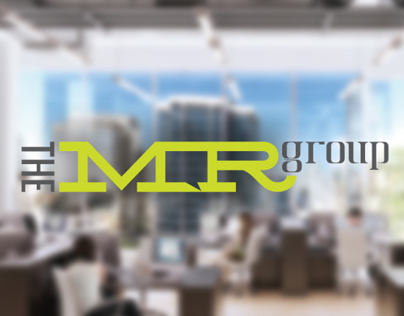 The MR Group logo and website design