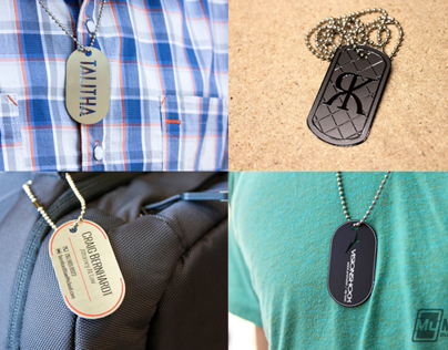 Etched Metal Dog Tags