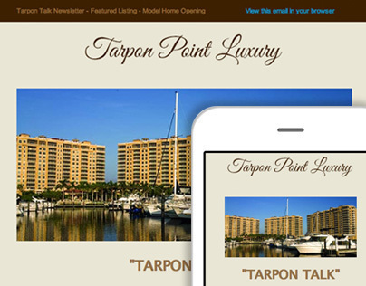 Responsive Email Design Tarpon Point Luxury Newsletter