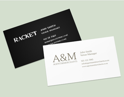 A&M and 1885 Business Cards