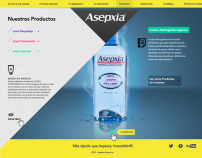 Asepxia Argentina Website