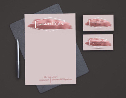 Visiting card, letterhead and banner