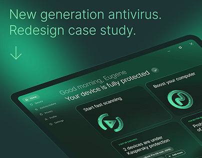 Antivirus for the new generation. Redesign case study
