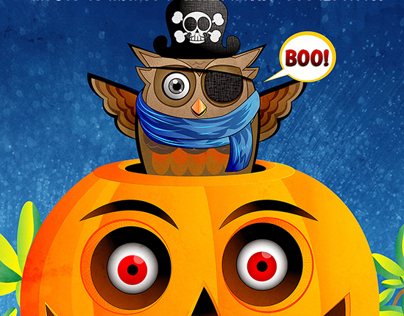 Owl Halloween Card