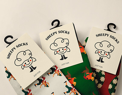 Sheepy Socks/Packaging Design