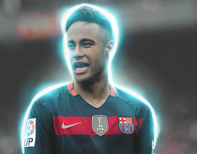 Neymar retouch & Edit & Neon