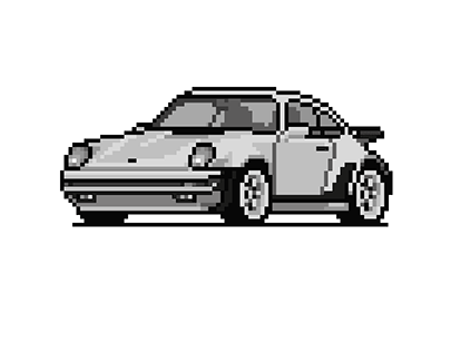 Porsche 911 - Pixel Art