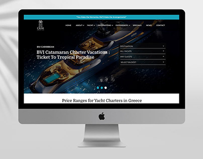Yacht Website Design.