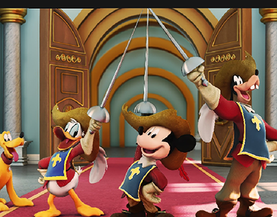 Mickey, Donald and Goofy - The Three Musketeers Fan Art