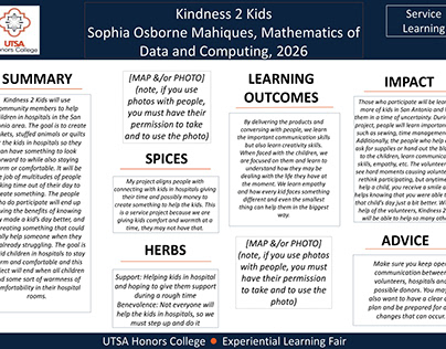 Osborne M, Sophia, Civic Ethos Spr. 23, Kindness 2 Kids