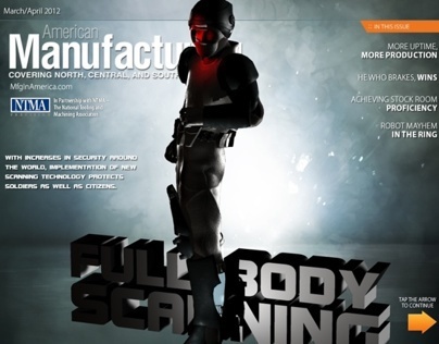 Interactive iPad magazine cover