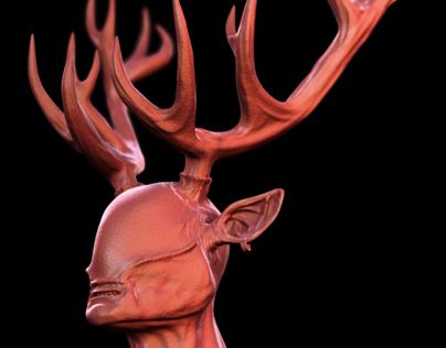 Hern the forest guardian - 3d sculpt