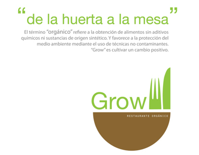 Grow - organic restaurant / Branding / Identity