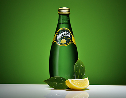 Product Shot - Perrier Lemon Water Bottle