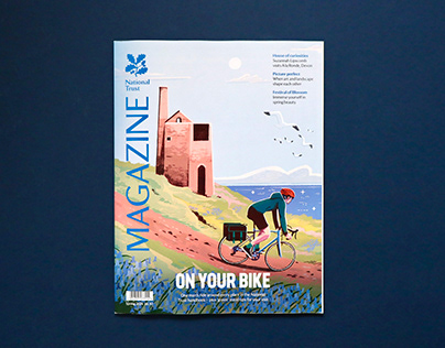 National Trust Magazine Cycling Illustrations