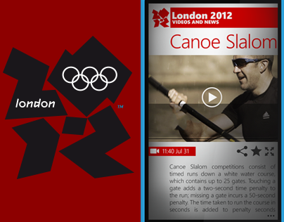 Olympic games hub - app concept for Windows Phone