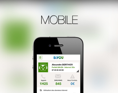 B&YOU Mobile App (concept)