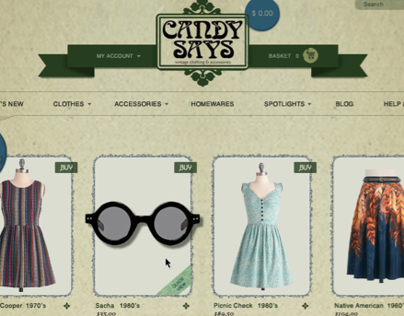 Vintage Clothing Website/e-commerce