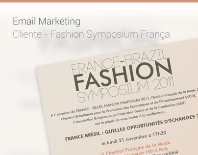 Email Marketing - Fashion Symposium - Cliente:TexBrasil