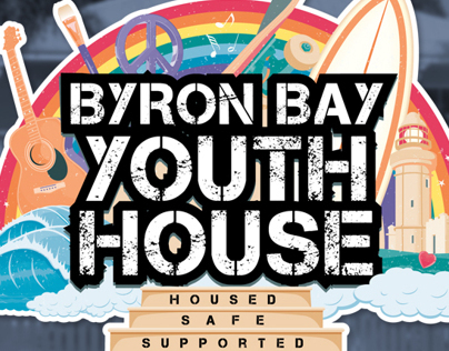 Byron Bay Youth House Illustrative Logo
