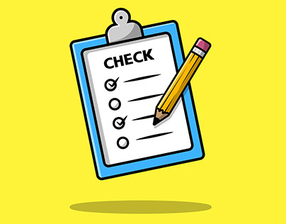 Clipboard Checklist With Pencil