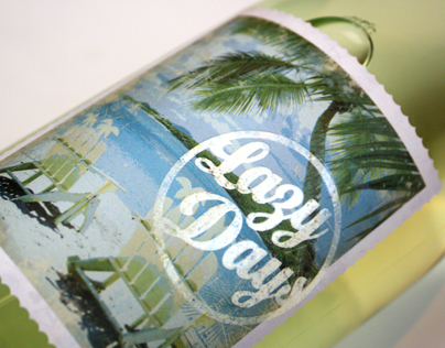 Australian branding and wine label design for Lazy Days