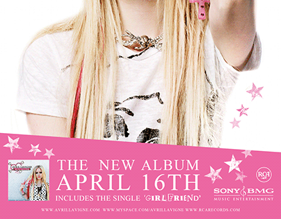 AVRIL LAVIGNE THE BEST DAMN THING PROMO POSTER