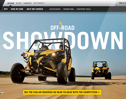 BRP Can-Am Site Redesign
