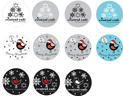 Design stickers for Central Cafe