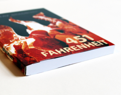Book Cover Redesign: Fahrenheit 451