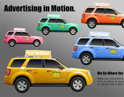 Photoshop Exercise: Taxi Advertising