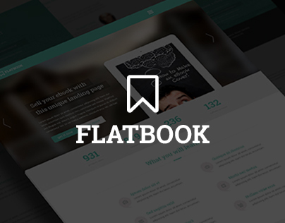 FlatBook - Ebook & App Selling HTML5 Landing Page