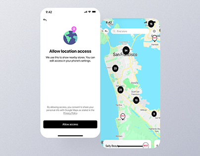 Location And Map Mobile App Ui