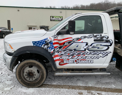 A&S Recovery Flatbed Truck Wrap