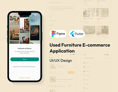 Patron | Used Furniture E-commerce | UI/UX Design