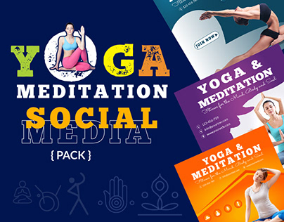 Yoga Meditation Fitness Social Media Pack