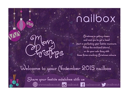 Christmas Greetings Card for nailbox