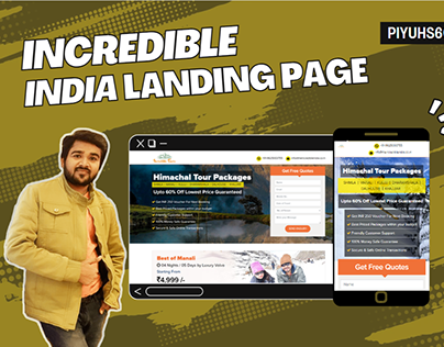 Incredible India Landing Page For Campaign