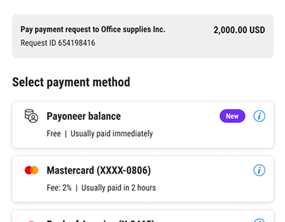 Payoneer payment platform