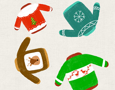 Sweater illustration for upcoming Xmas